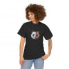 Biçomi Unisex Bisiklet Yaka Baskılı T-Shirt - Siyah
