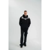 Biçomi Unisex Uzun Kol Bisiklet Yaka Yıkamalı SweatShirt - Siyah
