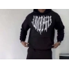 Biçomi Uzun Kol Kapşonlu Baskılı SweatShirt - Siyah