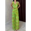 Biçomi Yeşil Pullu Yelek Ve Pantolon Takım