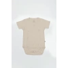 Organik Natural Basic Style Kruvaze Yarım Kol Body Bs17101 Bej