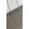 Boncuklu Zincir Kolye - Gümüş