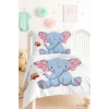 Dijital Baskılı 3d Pamuklu Yenidoğan Bebek Nevresim Takımı Cute Elephant