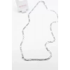 Ezme Zincir Kolye - 60 cm - Gümüş