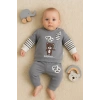 Gift For You Desenli 2li % 100 Pamuk Erkek Bebek Takımı
