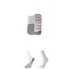 Gri ve Beyaz Kadın Babet Çorap 6 çift