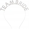 Gümüş Kaplama Kristal Taşlı Team Bride Taç 16x17 Cm