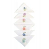 Hediyelik İşlemeli Bayan Mendili 6 lı Paket 28x28 cm 100 Pamuk