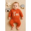 Im Cool Desenli Pamuklu 2li Kız Bebek Takımı