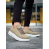 JY814 Axel Bağcıklı Süet Erkek Günlük Sneaker Ayakkabı SBT Krem