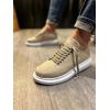 JY914 Drake Bağcıklı Süet Erkek Günlük Sneaker Ayakkabı SBT Krem