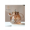 Kabartmalı Borosilikat Cam Demlik 1000ml Biçomi-CM-2006