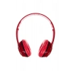Kırmızı Kulak Üstü Portatif Katlanır Stereo Kulaklık