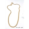 Kısa İtalyan Çelik Kolye-45 CM - Altın