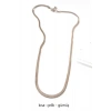 Kısa İtalyan Çelik Kolye-45 CM - Gümüş