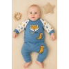 Littie Fox Nakışlı % 100 Pamuklu 2li Erkek Takım
