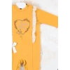 Love Kalp Nakışlı % 100 Pamuk Kız Bebek Tulumu