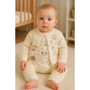Lovely Yıldız Desenli 3lü Hırkalı Kız Bebek Takım