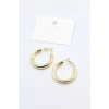 Metal Halka Küpe 2,5cm - Altın