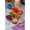 Plastik Çerezlik Sunumluk 6 Lı Kase Yonca Desen Biçomi-HT-001