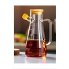 Salkım 900 Ml Bambu Kapaklı Cam Yağdanlık Biçomi-CLKN-1800