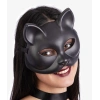 Siyah Renk Lüks Kedi Maskesi 12x13 Cm