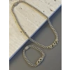 Xuping Gurmet Set  Kolye - Altın