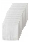 12li Paket Klasik Cep Hediyelik Bayram Mendili %100 Pamuklu 30x30 Cm