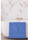 2 li Banyo Havlu Takımı %100 Pamuklu Dry Mavi
