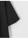20/1 Penye Compack New York Baskılı Oversize Kısa Kol Bisiklet Yaka T-shirt - Siyah -