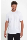 24/1 Düz A Kalite Oversize T-shirt - Beyaz