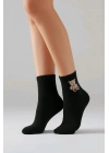 Ayıcıklı Bayan Patik Çorap