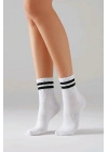 Beyaz Sporcu Kolej Patik Çorap 3lü Set