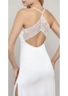 Bicomi Dantelli ve Dekolteli Yırtmaçlı Gecelik