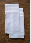 6 lı El Cep Yaka Kumaş Mendil 36x36 Cm 100 Pamuklu TM Beyaz