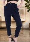 Gün Boyu Rahatlık: Esnek Yapılı Lacivert Basic Eşofman Pantolon