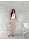 Ayrobin Oversize   Pantalon - Bej -