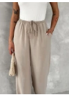 Ayrobin Oversize   Pantalon - Bej -