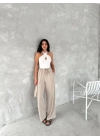 Ayrobin Oversize   Pantalon - Bej -