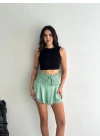 Ayrobin Şortlu Etek - Su Yeşili -