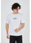 Baskılı 24/1 Penye T-Shirt - Beyaz