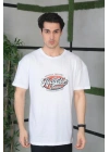 Baskılı Oversize T-Shirt - Beyaz -