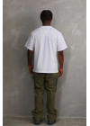 Baskılı Oversize T-Shirt - Beyaz -
