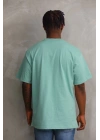 Baskılı Oversize T-Shirt - Mint Yeşili