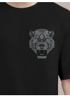 Baskılı Oversize T-shirt - Siyah -