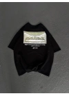 Baskılı Oversize T-Shirt - Siyah -
