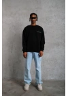 Baskılı Sweat - Siyah -