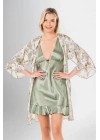 Bicomi 2 li Kısa Sabahlık Takımı Desenli