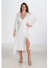 Bicomi 2li Ekru Sabahlık Takımı Bigsize 6224