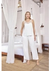 Bicomi Dantelli ve Dekolteli Saten Pijama Takımı